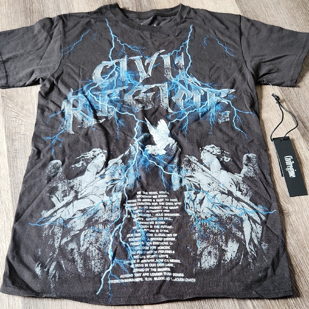 Civilregime Mens Black Graphic Tee